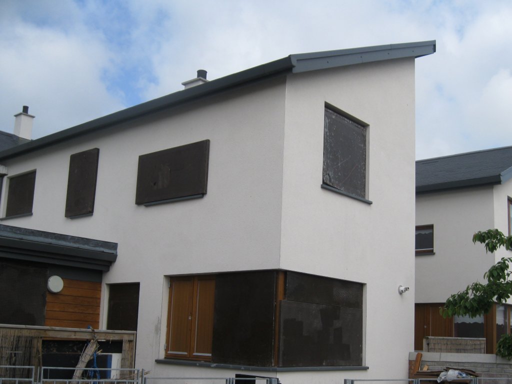 Vacant property protected with security screens